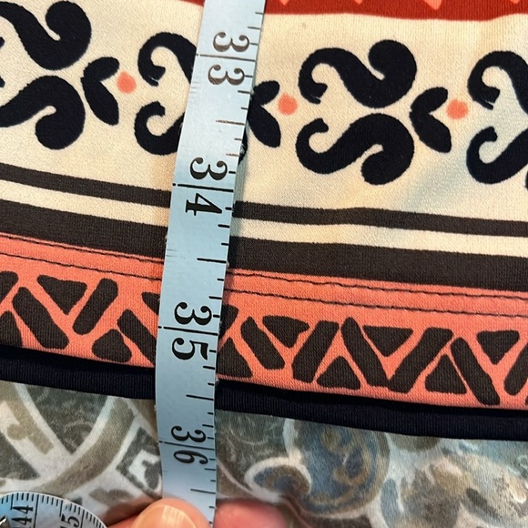 Magnolia Grace print Sleeveless Dress size M. Cut out back - Picture 9 of 9